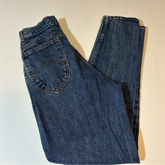 Vtg 80s Chic Jeans Sz 11 Blue Denim Mom Hi Rise Tapered Leg Made In USA - Picture 1 of 9